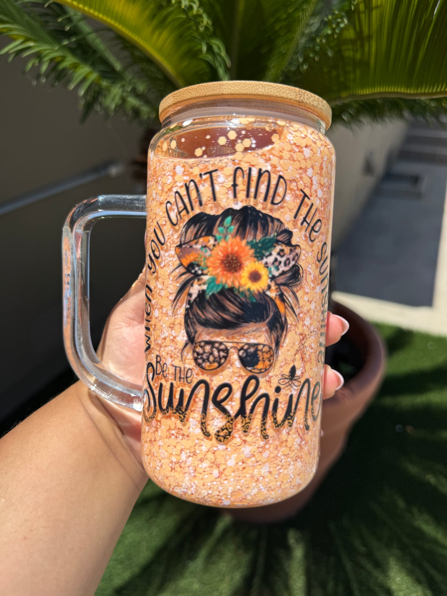 16oz glass SnowGlobe