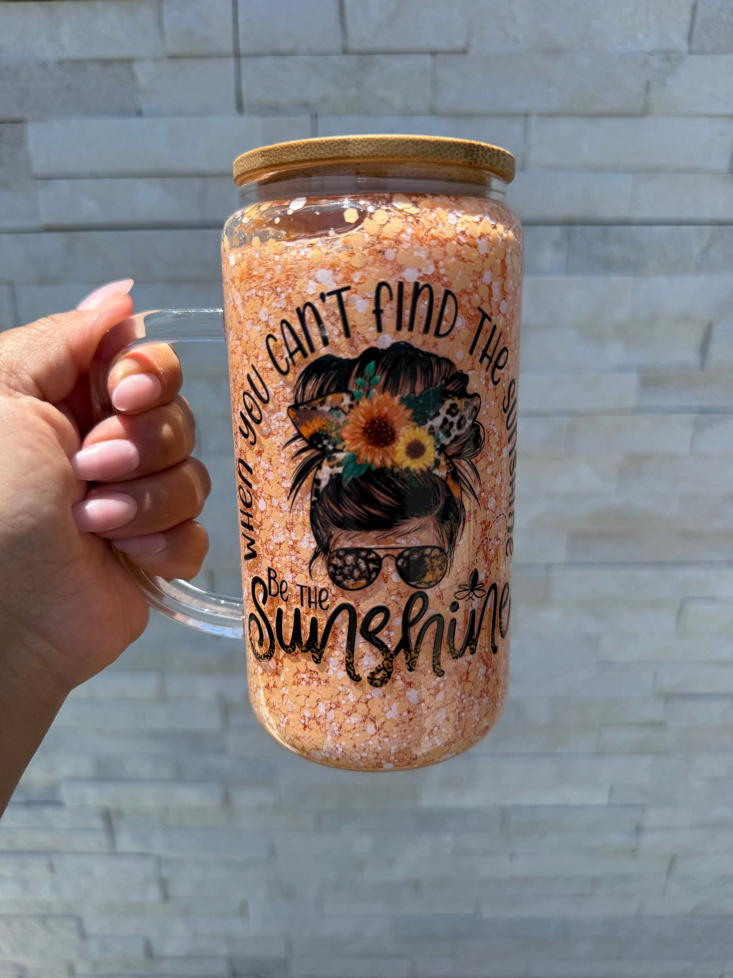 16oz glass SnowGlobe