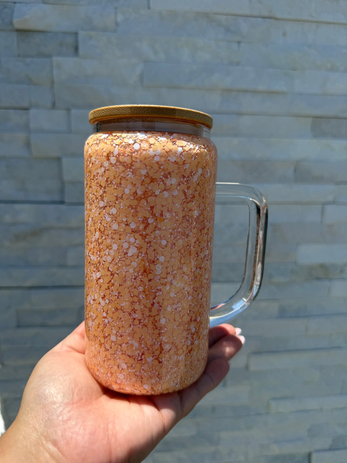 16oz glass SnowGlobe