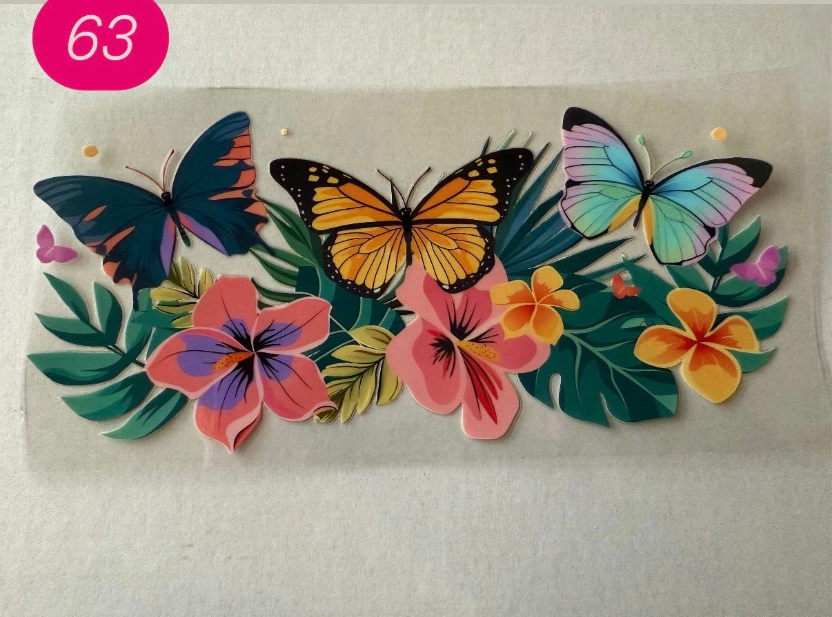 Butterflies, Bows, Hearts and Flowers