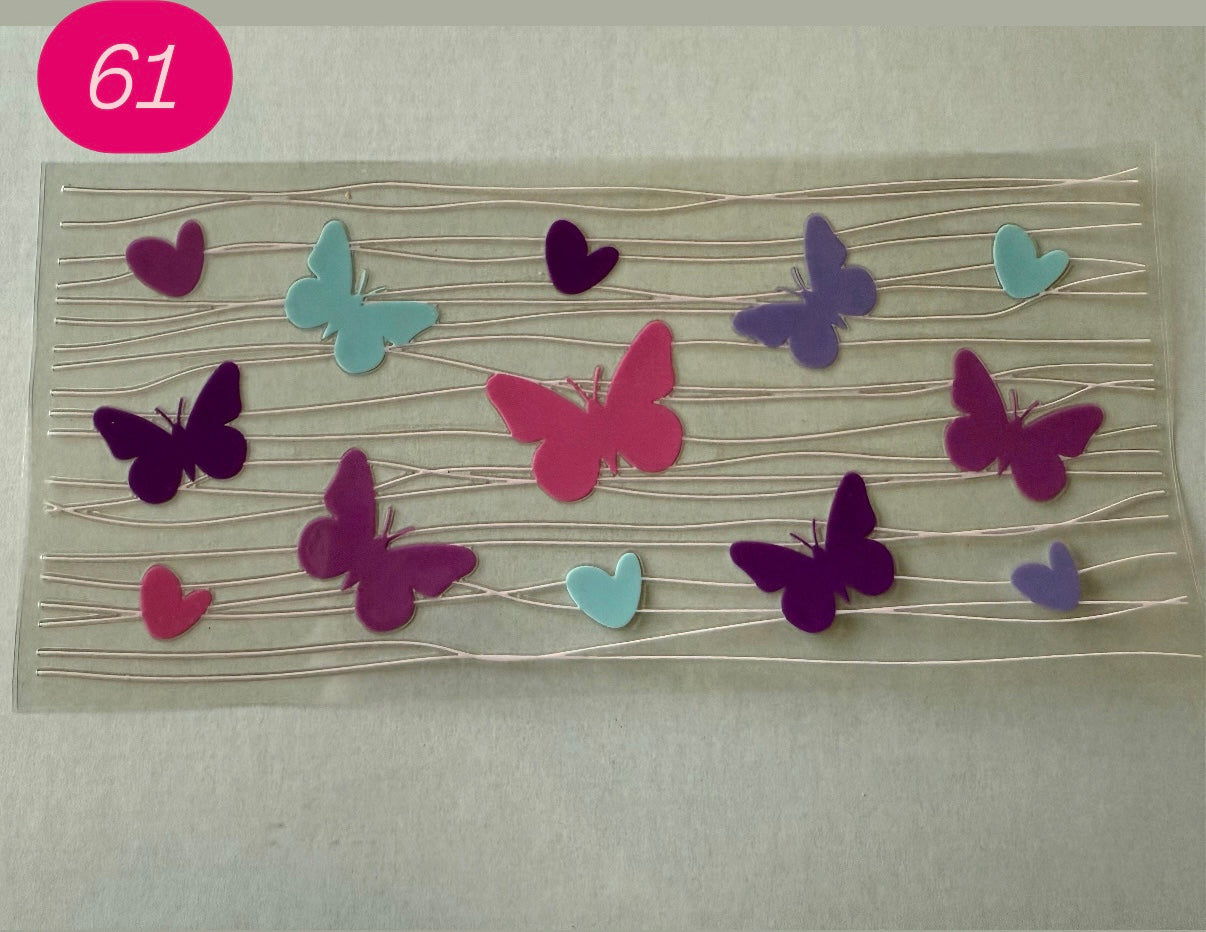Butterflies, Bows, Hearts and Flowers
