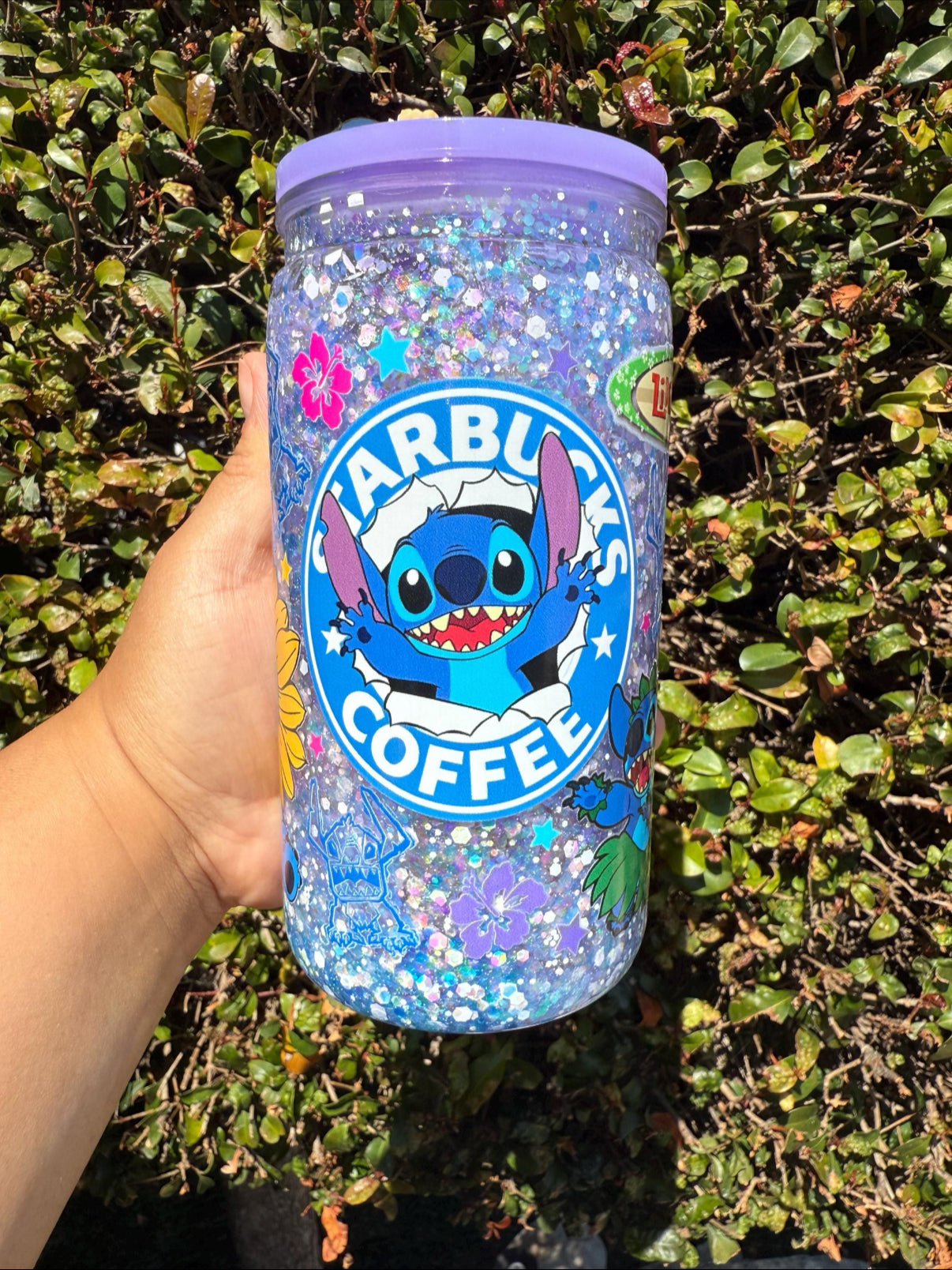 16oz Acrylic Snow-Globe cup