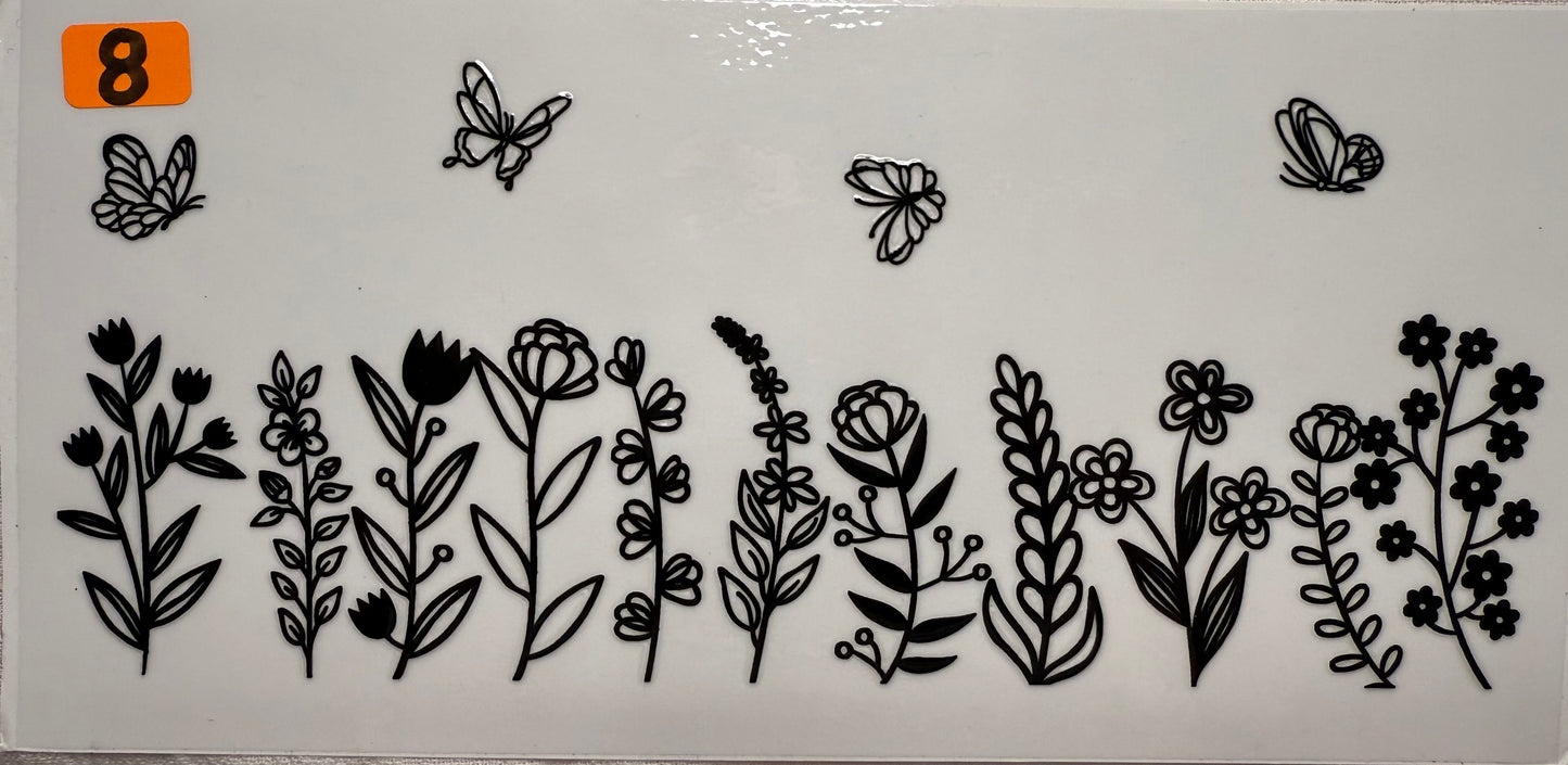 Butterflies, Bows, Hearts and Flowers