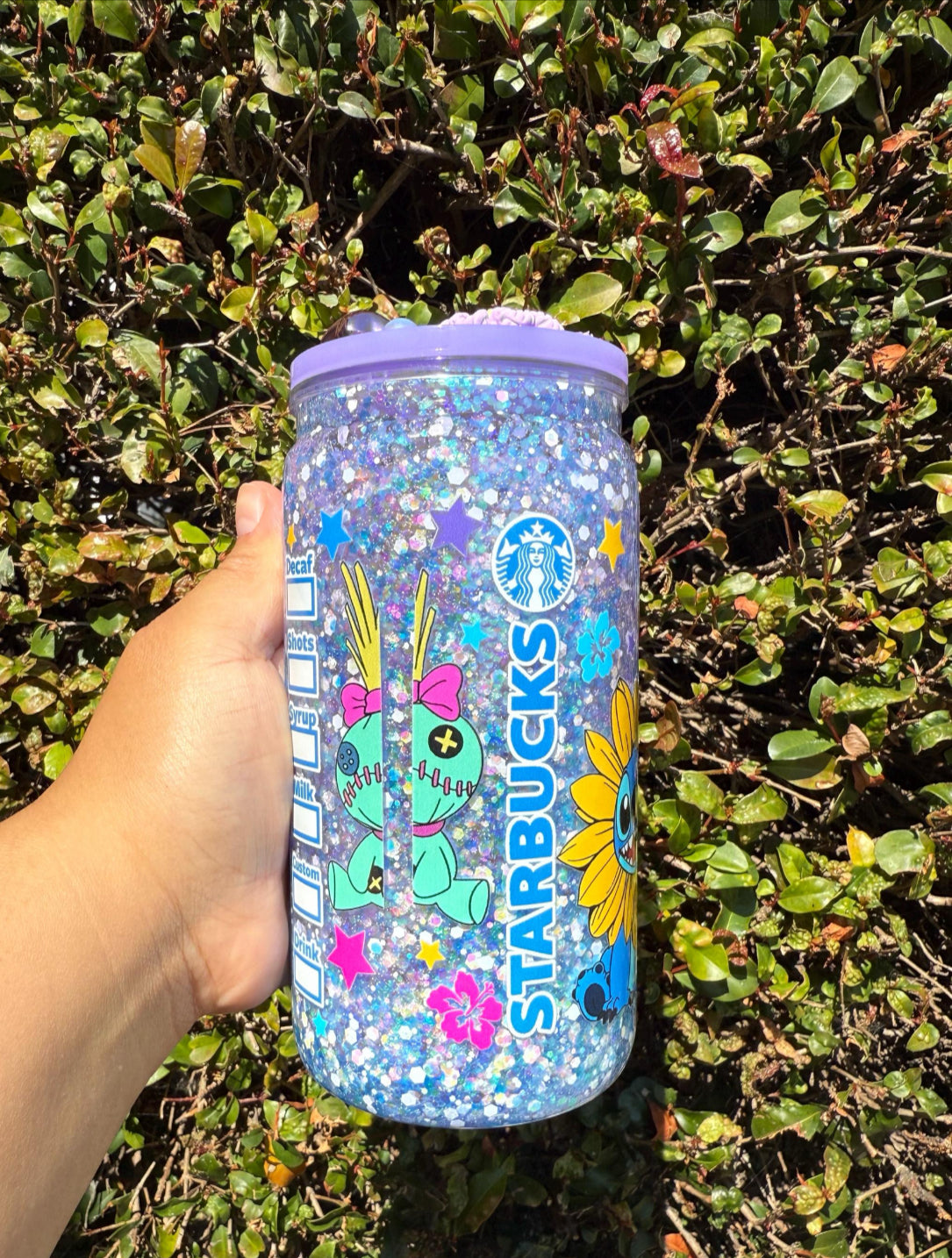 16oz Acrylic Snow-Globe cup