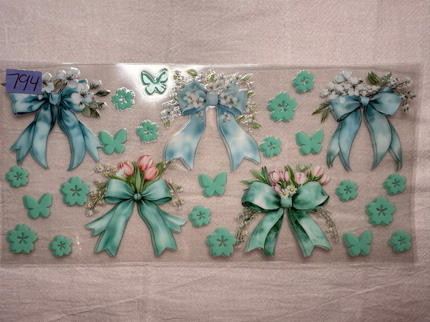 Butterflies, Bows, Hearts and Flowers