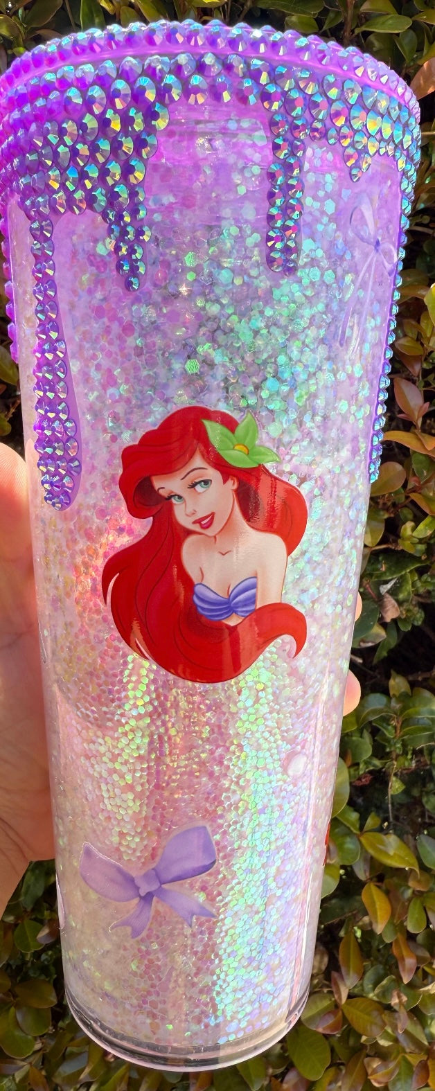 Rhinestone Drip and Lid
