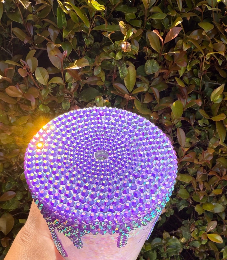 Rhinestone Drip and Lid
