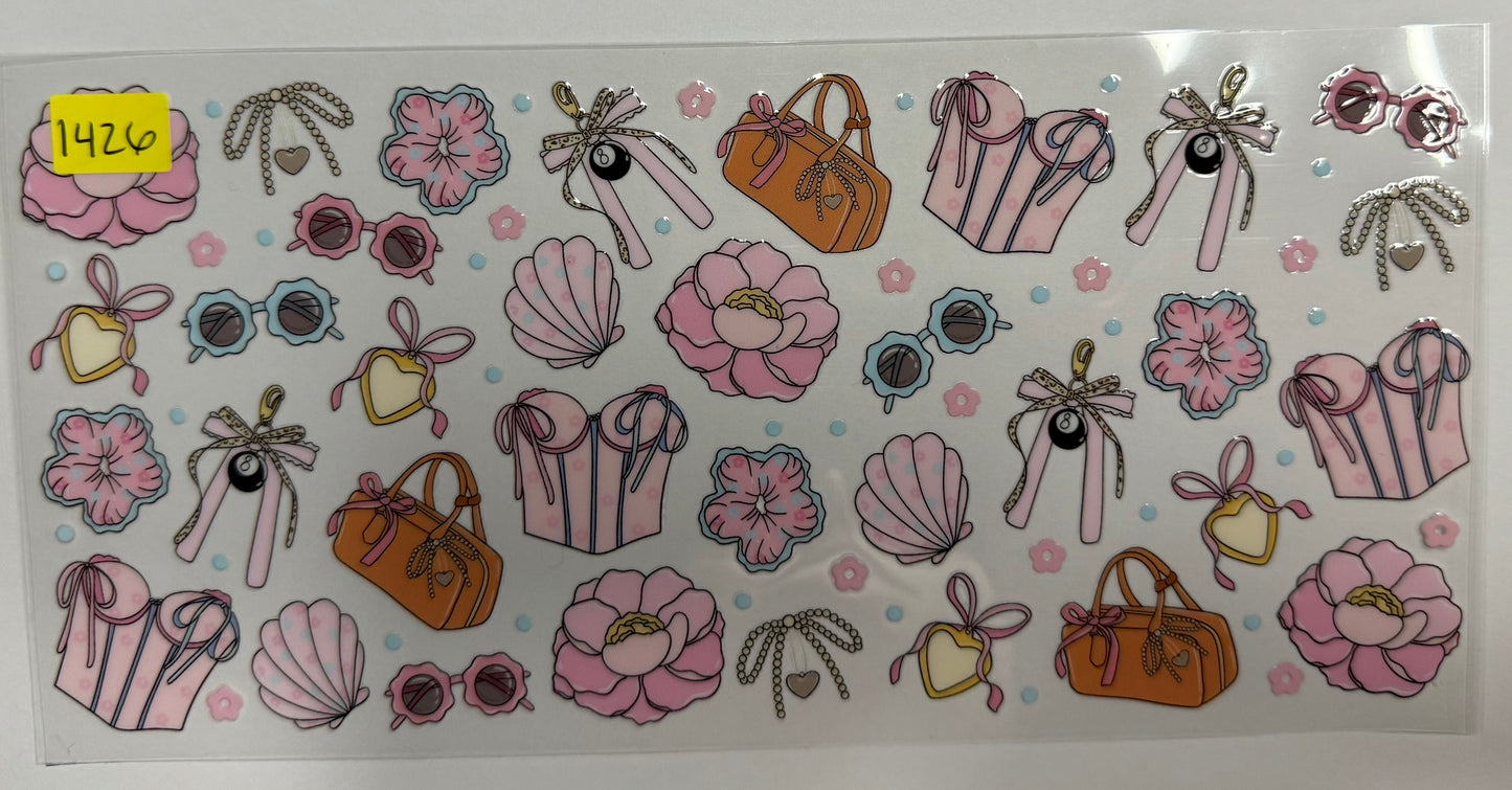 Butterflies, Bows, Hearts  and Flowers #2