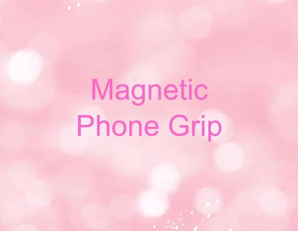 Magnetic phone grip