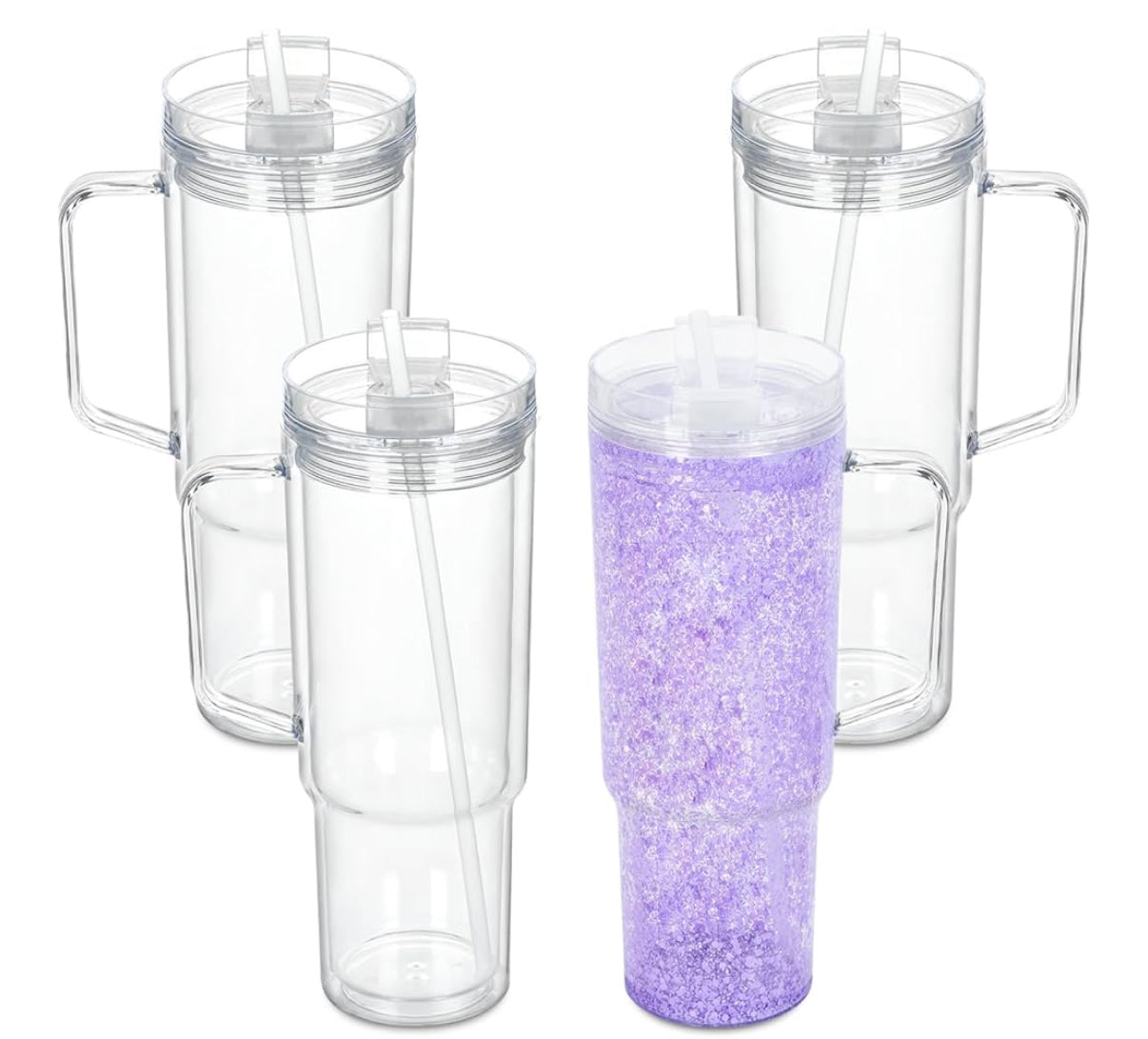 40oz Snowglobe Tumbler