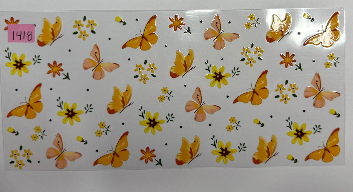 Butterflies, Bows, Hearts  and Flowers #2