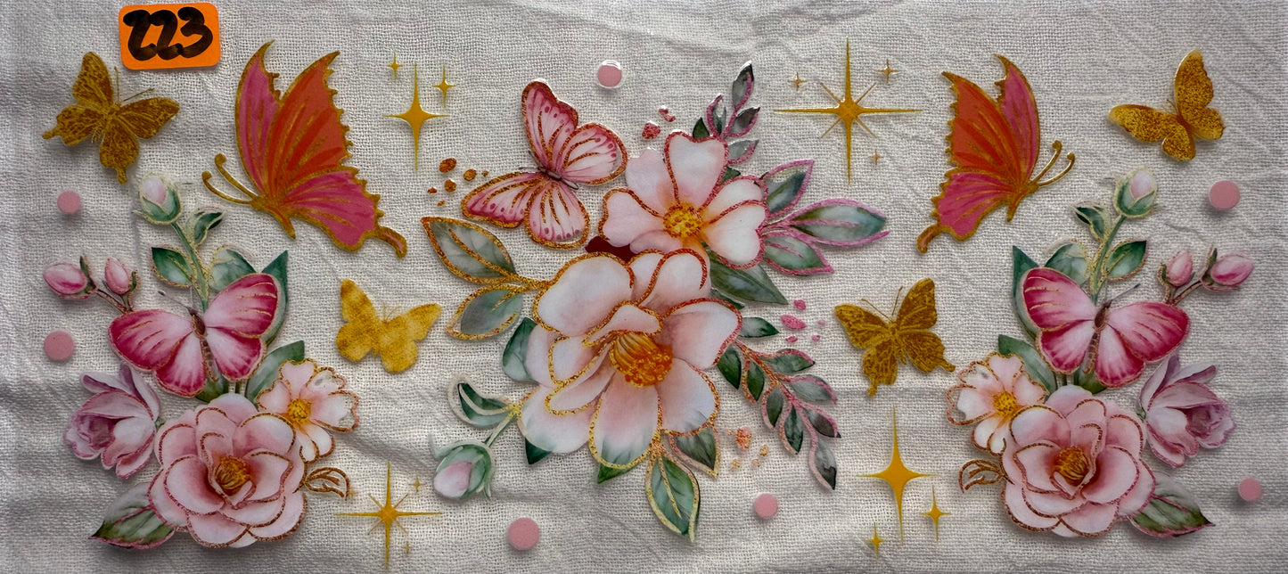Butterflies, Bows, Hearts  and Flowers