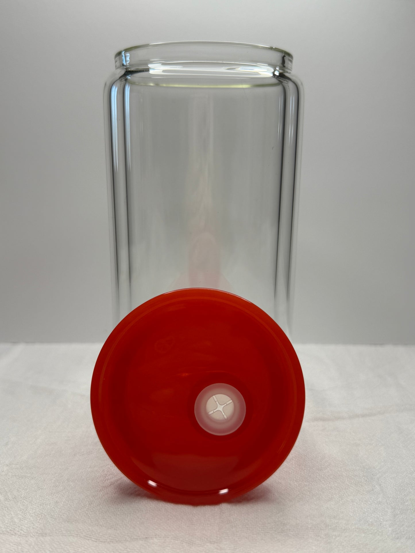 16oz Glass snow-globe cup