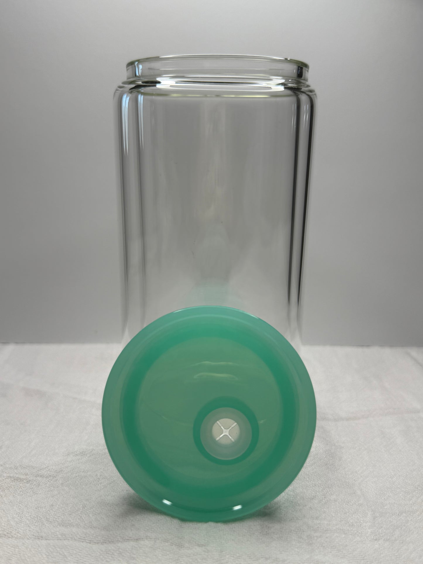 16oz Glass snow-globe cup