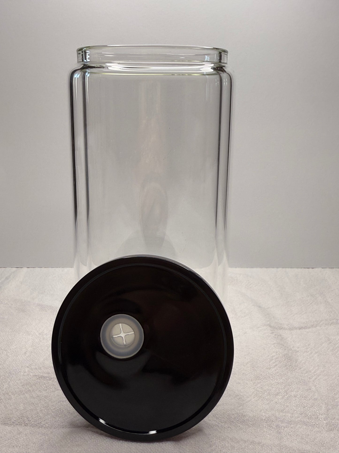 16oz Glass snow-globe cup