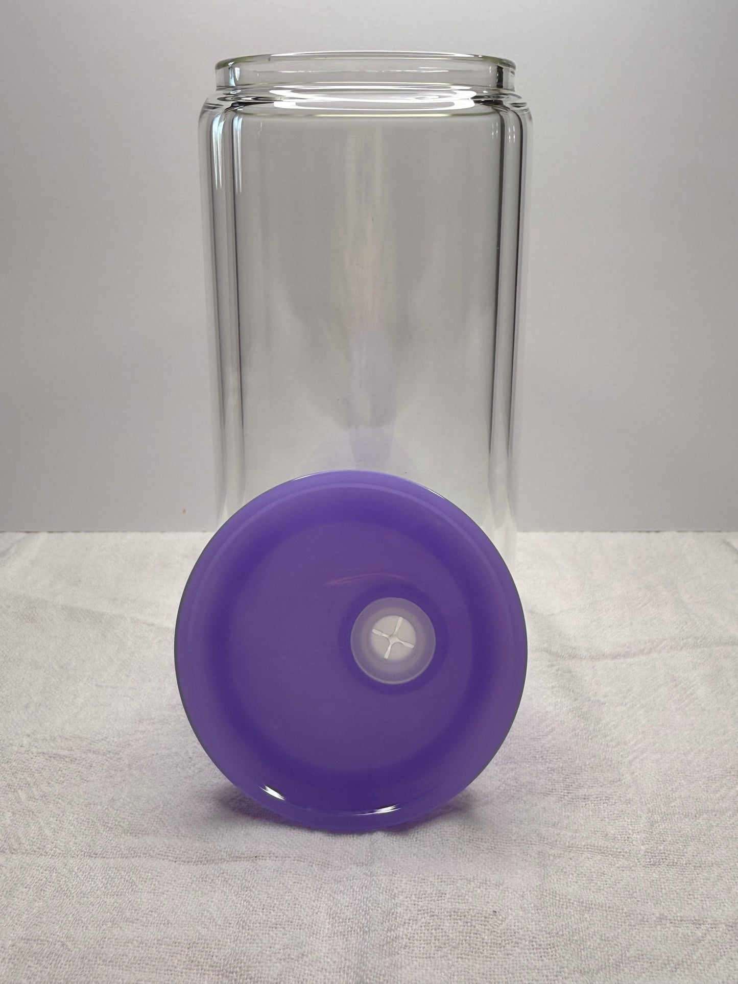 16oz Glass snow-globe cup