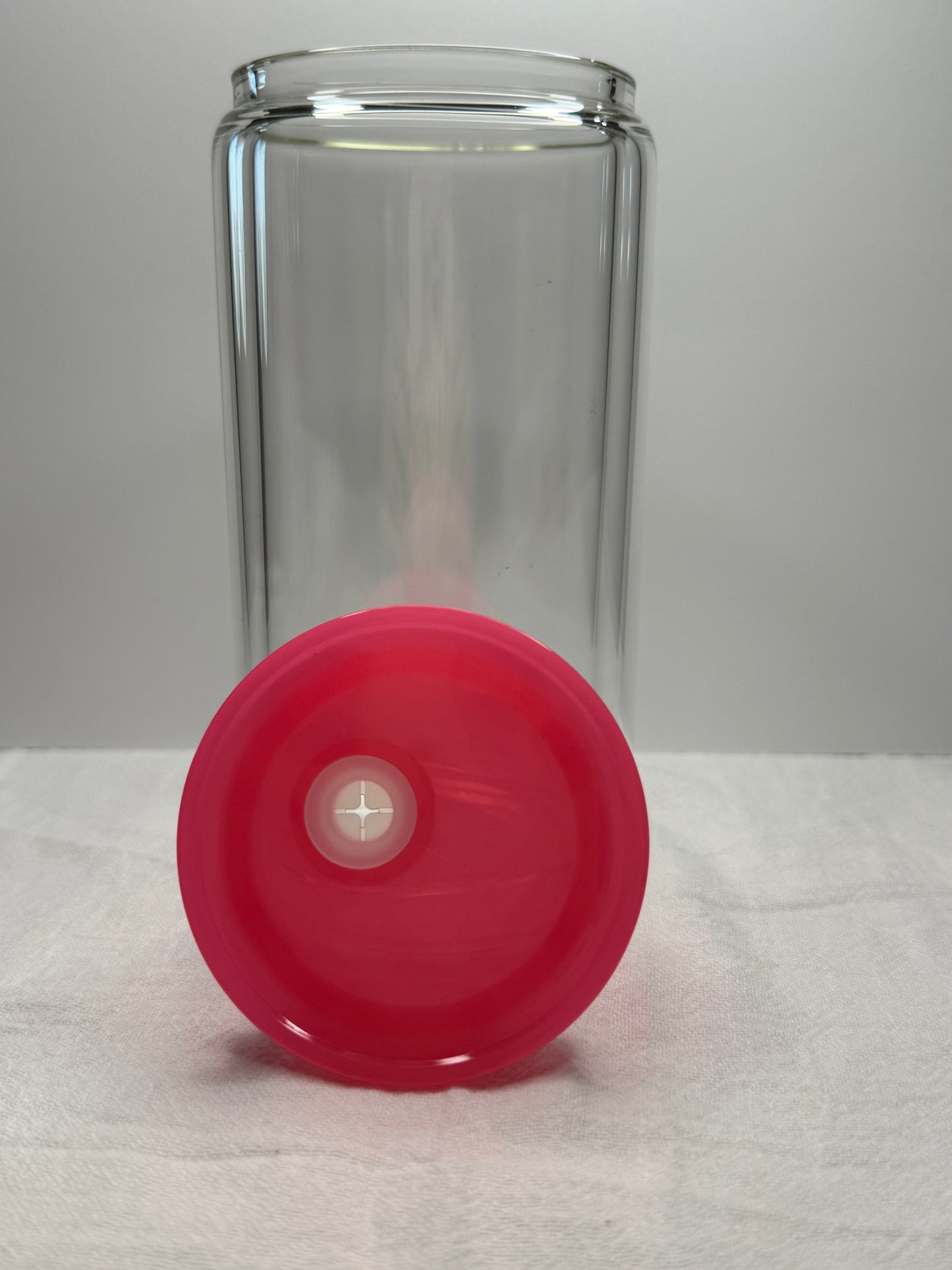 16oz Glass snow-globe cup