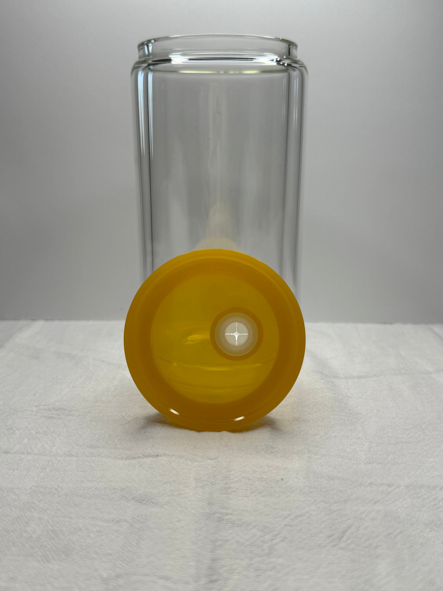 16oz Glass snow-globe cup