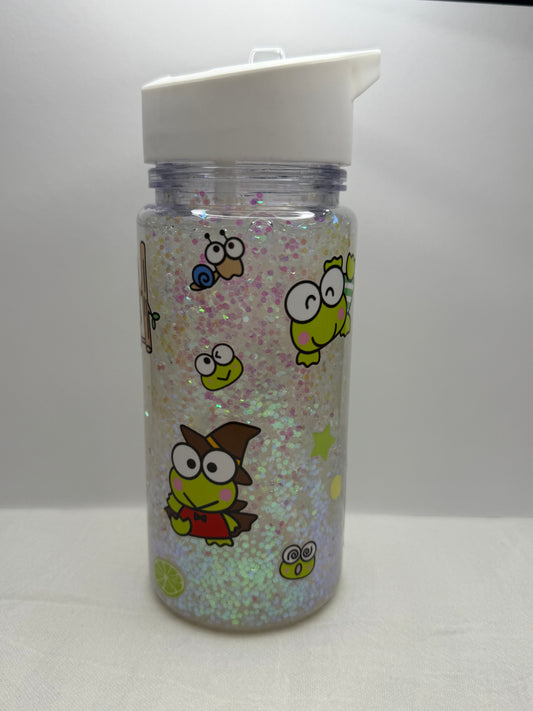 10oz Acrylic snow-globe sippy cup